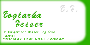boglarka heiser business card